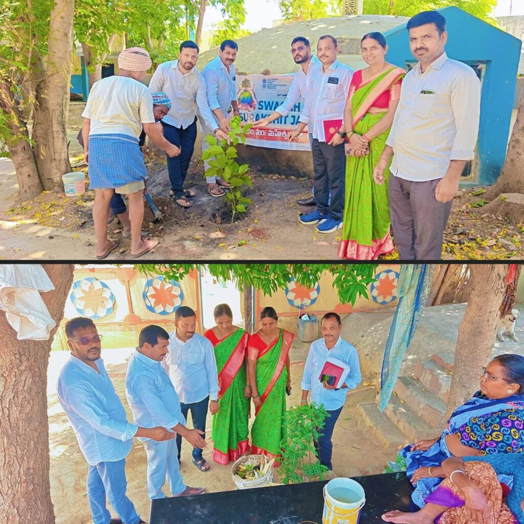 జూన్ 1 నుండి 5 వరకు స్వచ్ఛ గ్రామం సురక్షిత్ జలవాయు కార్యక్రమం లో భాగంగా అమ్మ పేరిట మొక్క నాటిన సర్పంచ్ బండారి లింగం ముదిరాజ్